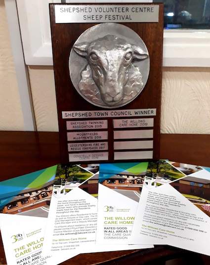 The Willows Team Awarded 1st Prize by Shepshed Town Council